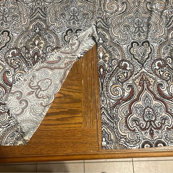 Cocomo Woman Paisley Print Tulip Split Hem Short Sleeve Tunic Top Sz 2X Stretchy - Picture 15 of 15